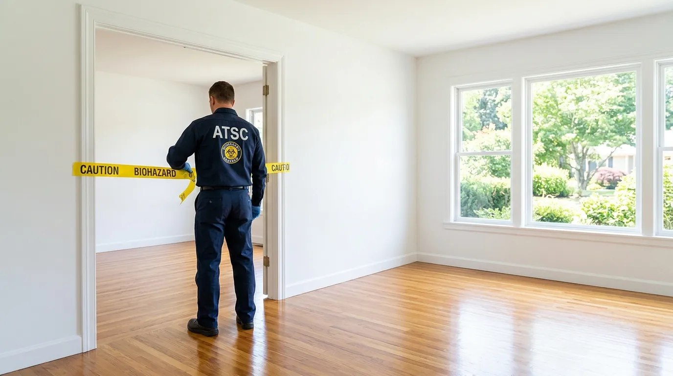 Certified biohazard cleanup crew performing Crime Scene Cleanup in Springfield